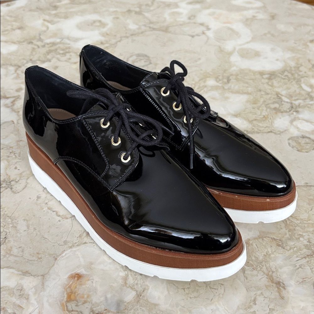 Aldo Sevaedia Wedge Platform Oxfords Chunky Lace-Ups